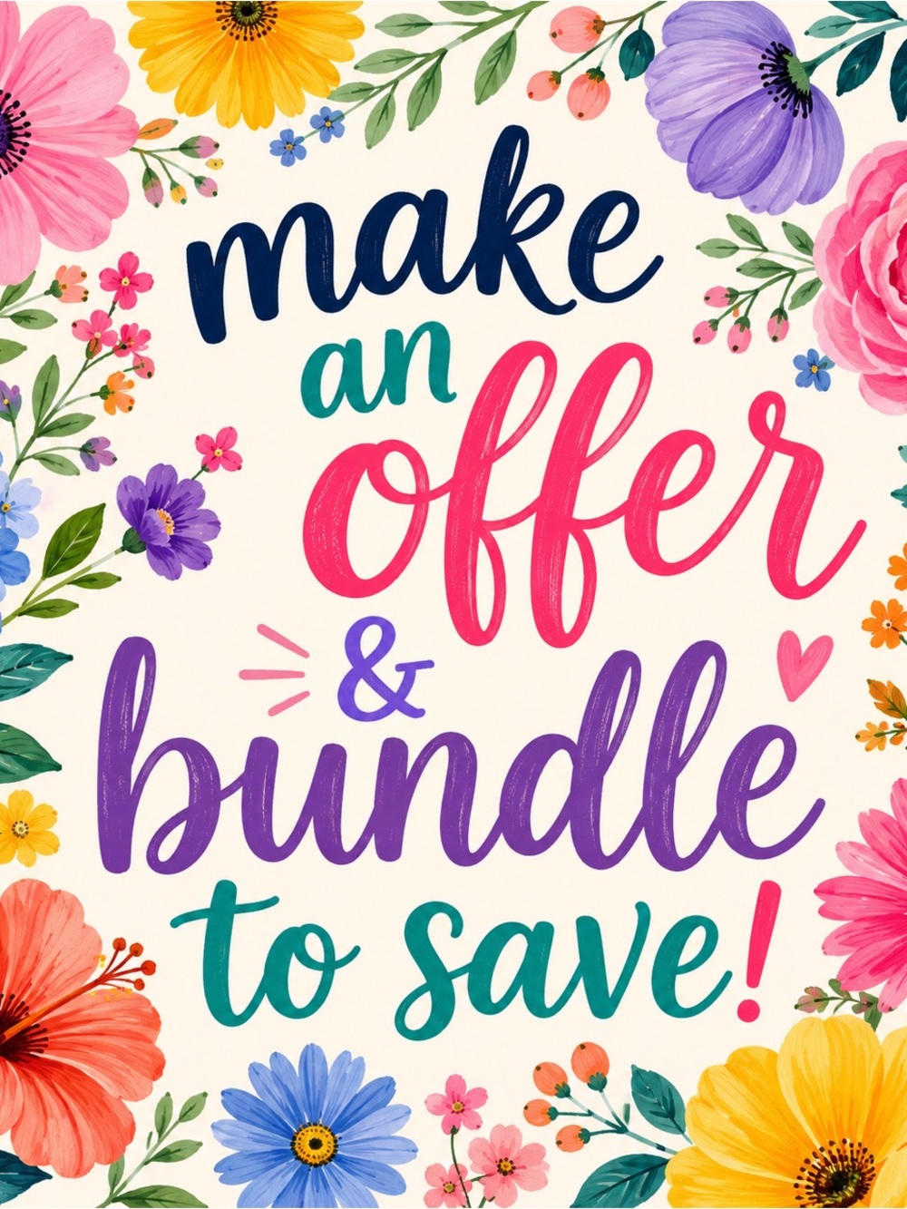 MAKE AN OFFER & BUNDLE TO SAVE💐🌸
